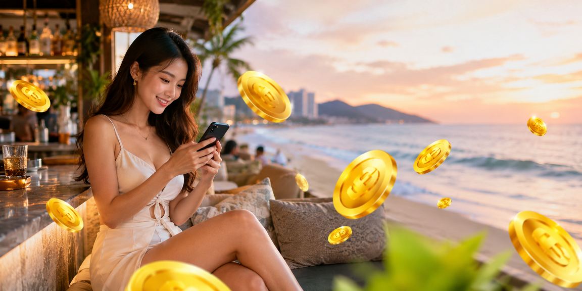 Người chơi trải nghiệm cá cược trực tuyến trên bãi biển Vũng Tàu