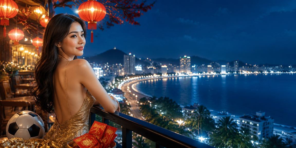 Người chơi xem cá cược bóng đá buổi tối tại Vũng Tàu với ly cà phê Việt Nam
